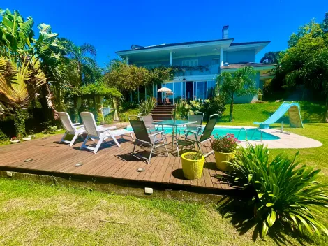 imagem 1 - Casa com 4 dormitórios, semi mobiliada, espaço gourmet, piscina, no Bairro Jardim América imagem 1 - Casa com 4 dormitórios, semi mobiliada, espaço gourmet, piscina, no Bairro Jardim América