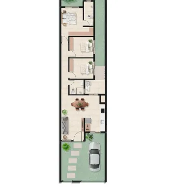 imagem 2 - Casa plana e moderna com 3 dormitórios - Entrega em outubro/2025 imagem 2 - Casa plana e moderna com 3 dormitórios - Entrega em outubro/2025