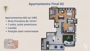 imagem 3 - Amplo apartamento com suíte, sacada e alto padrão de acabamento! imagem 3 - Amplo apartamento com suíte, sacada e alto padrão de acabamento!